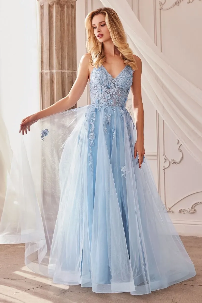Alicia Floral Embroidery Gown by Andrea & Leo Couture A1191 Penelope Gown - Special Occasion