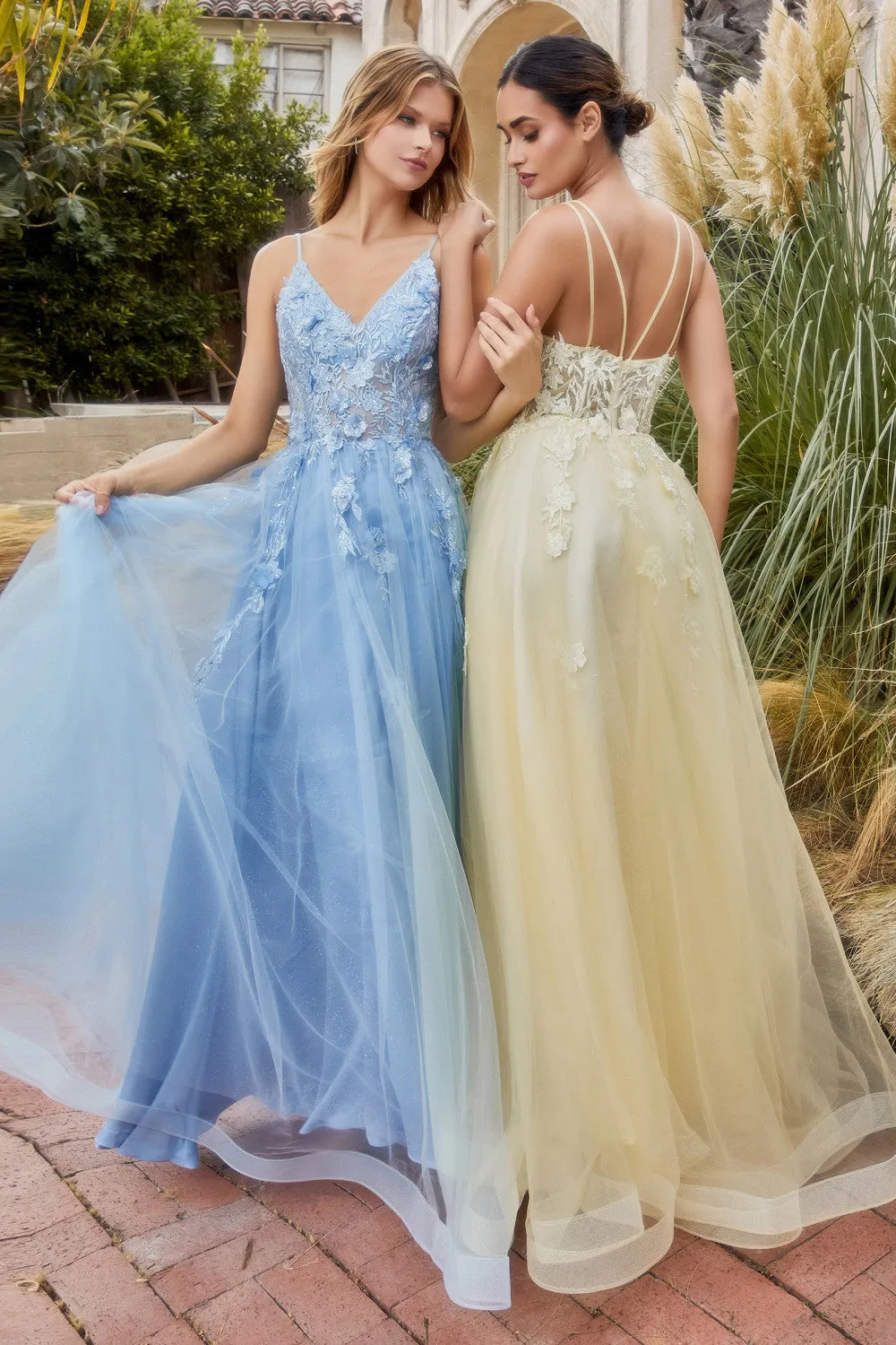 Alicia Floral Embroidery Gown by Andrea & Leo Couture A1191 Penelope Gown - Special Occasion