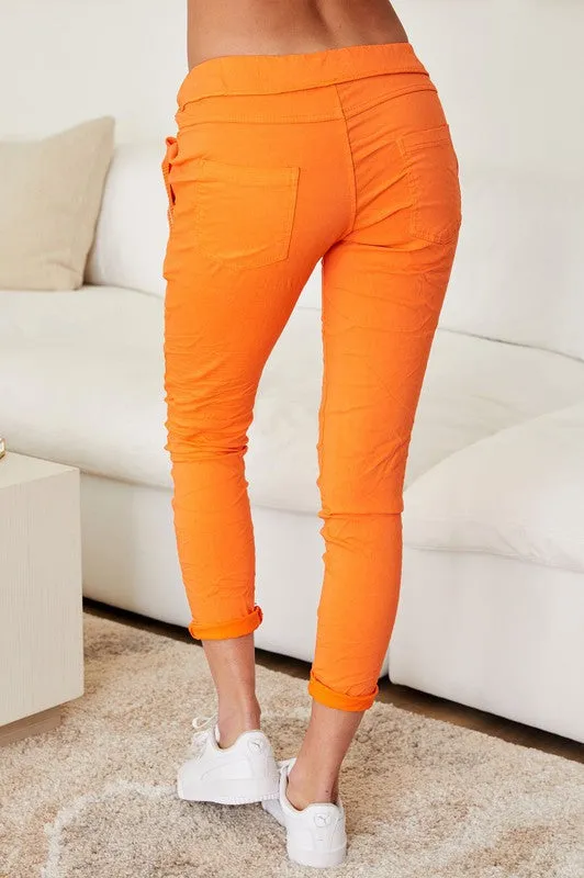 Peace Crinkle Joggers