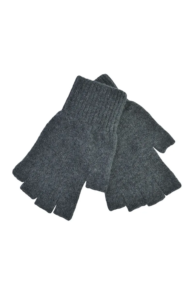 Womens Scottish Lambswool Fingerless Gloves