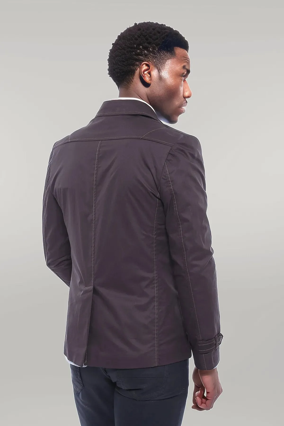 WSS 4 Buttons Brown Coat  - Singen